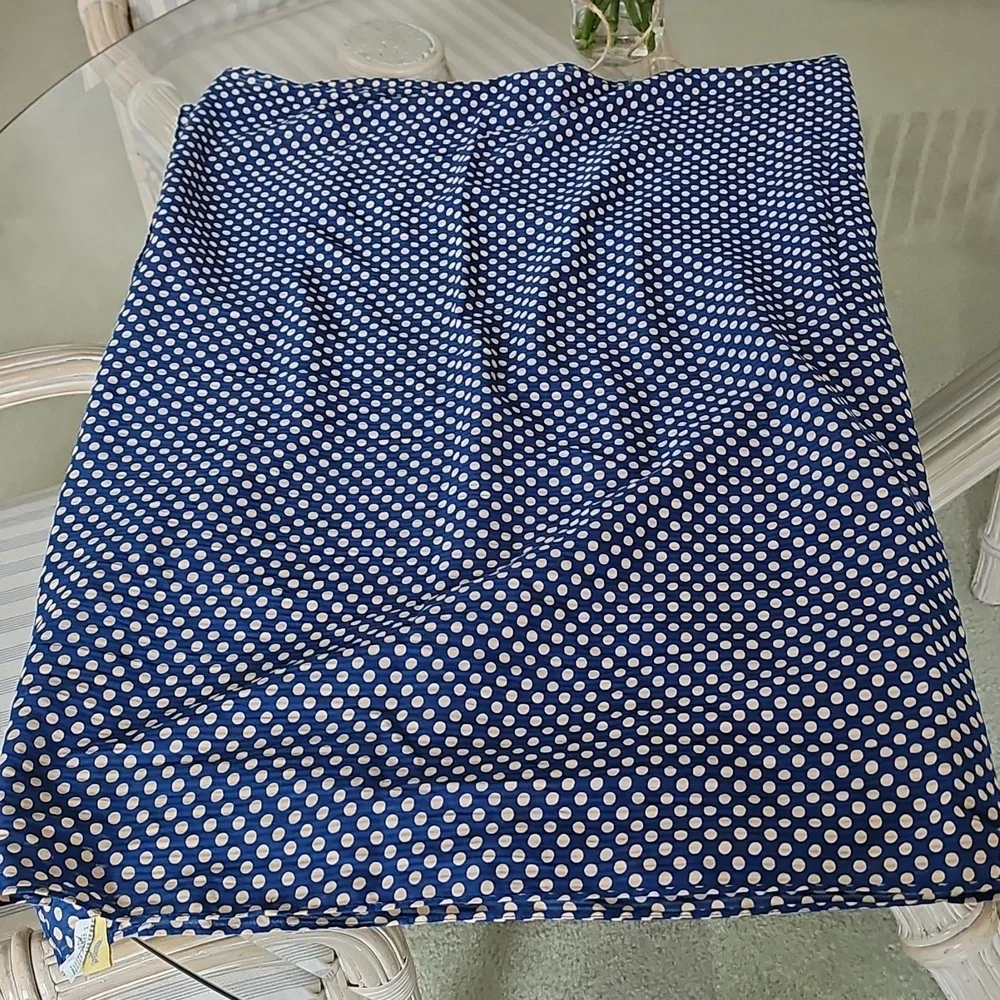 American Eagle Blue & Cream Polka Dot Scarf/shawl - Picture 3 of 7